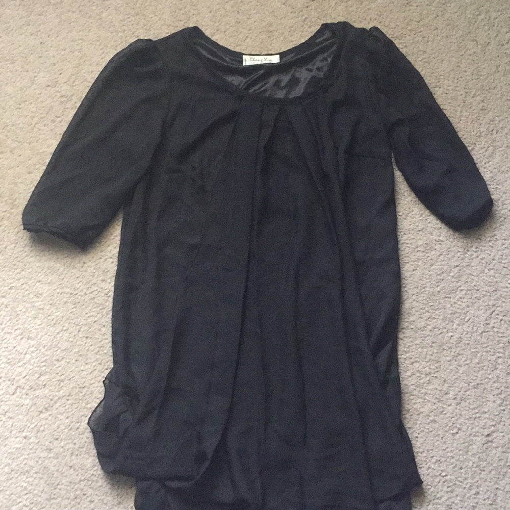 Black tunic dress. Size small